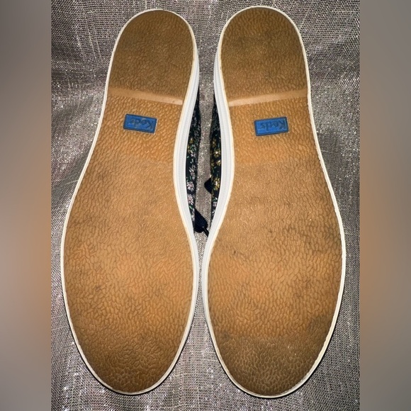 Keds Dream Foam Navy Blue Floral Print Sneakers Size 9.5 - Picture 7 of 8